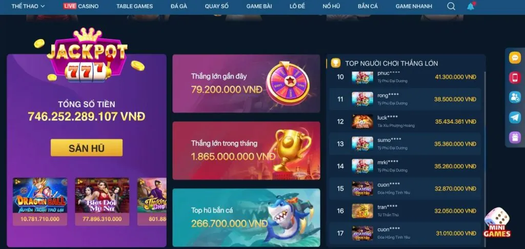 Các trò chơi tại tiphu88 nhà cái